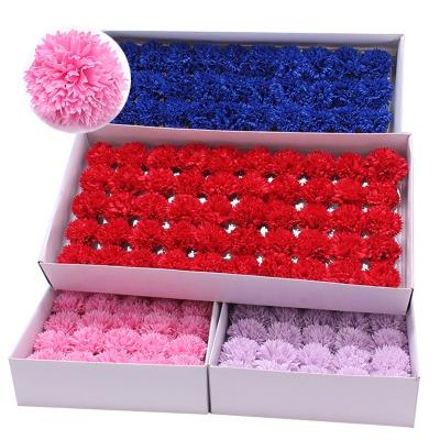 China Carnation Soap Flower Mother's Day Gift Carnation Artificial Flowers Five-Layer Pinto Colorful Artificial Flower Plant Bouquet Wrapping Materials for sale