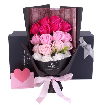 China Wholesale Vlentines Day Sale Best Rose Flower Gift Box Portable Luxury Paper Rose Flower Gift Box for sale