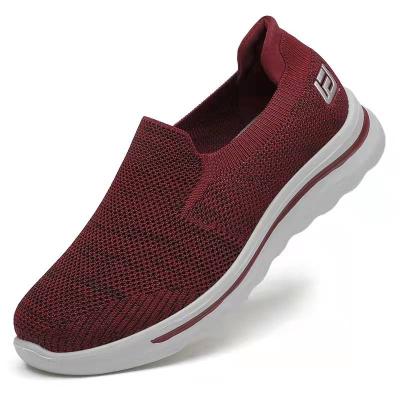 China High Quality Breathable Sports Shoes Non-slip Round Elastic Driving Woven Breathable Shoes for sale