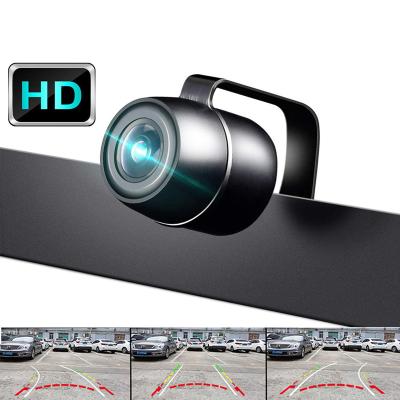 China Waterproof Car 170 Degree HD License Plate Holder Trajectory Dynamic Parking Line Rear View Camera Waterproof Night Vision Camera for sale