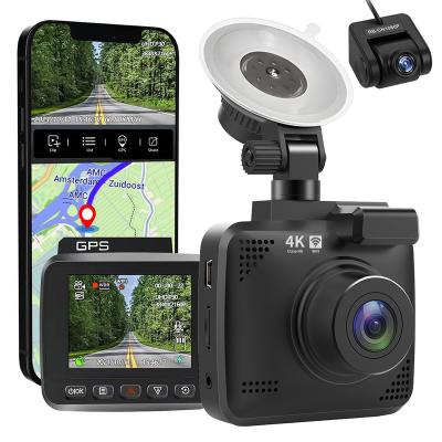 China Car DVR 3840*2160P VCR 4K WIFI Cam Dash GPS Track 30FPS ultra HDSuper Waterproof Night Vision Camera Auto Phone Connection for sale