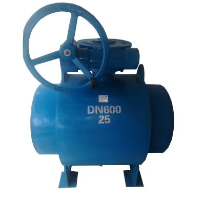 China PN10 PN16 PN25 General Full Welded Carbon Steel Ball Valve for sale