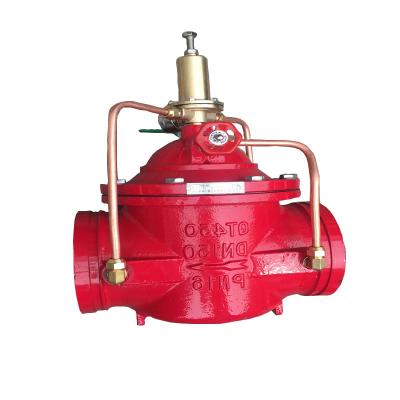 China General PN16 QT450 made in China Ductile iron water control valve safety relief valveClamp and grooved safety valve for sale