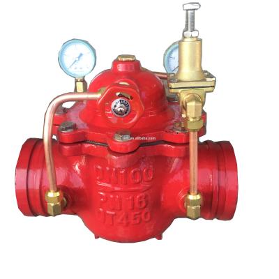 China General Pressure Reducing Valve PN10 PN16 Grooved Water Flow Pressure Reducing Valve Pressure Reducing Valve for sale