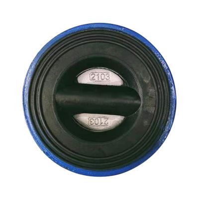 China PN10 PN16 Wafer Check Valve General Butterfly Rubber Lined Check Valve for sale