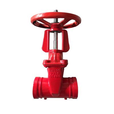 China General CHINA PN10 PN16 Grooved Stem Rising Gate Valve for sale