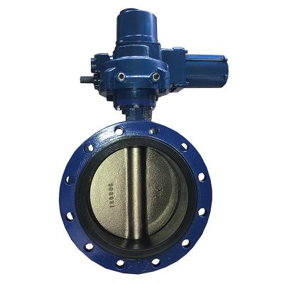 China General PN10 PN16 Water Soft Butterfly Valve Electric Joint Butterfly Valve Double Flange Tap Water Smart Fit for sale