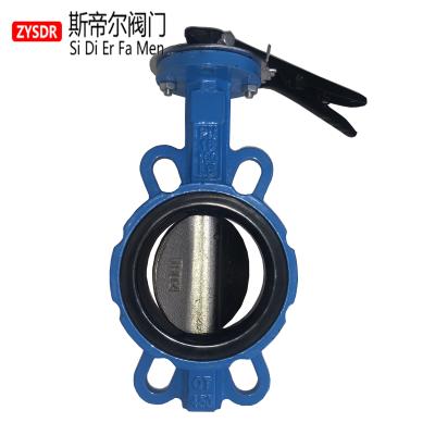 China General butterfly lPN10 PN16 soft seal flange centerline 150LB butterfly valve with ductile iron handle tobutterfly 5211 for sale