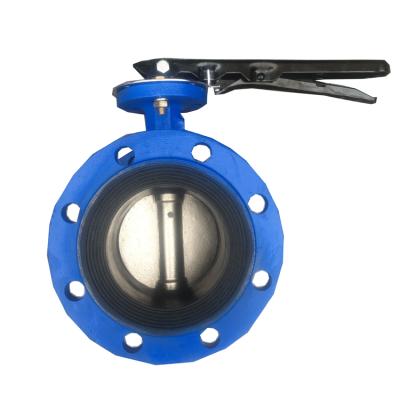 China PN10 PN16 General Soft Handle Flange Butterfly Valve Seal Turbine Flange Butterfly Valve for sale