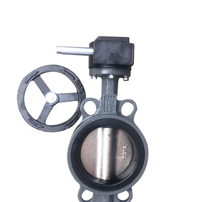 China General central line SEAL BUTTERFLY VALVE soft BUTTERFLY VALVE PN10 PN16 WAFER TYPE W/WORM SPEED for sale