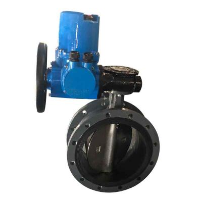 China General Electric cast steel flange butterfly valve. Soft Seal Butterfly Valve Intelligent Built-in Electric Butterfly for sale