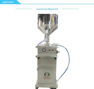 China Semi Automatic 500ml Food Bottle Cream Filling Machine Paste Filling Machine for sale