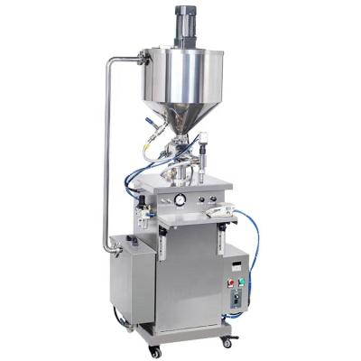 China Food Vertical Heat-preservation Semi-automatic Pneumatic Piston Cosmetic Filling Machine for sale