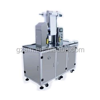 China Cosmetic color powder pressing; eyeshadow ; Semi Automatic Powder Cake Machine And Size Enffiency Cosmetic Powder Pressing Machine for sale