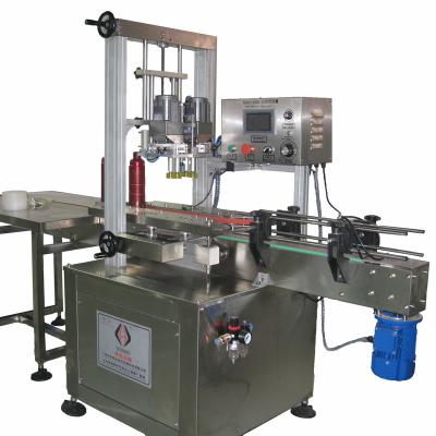 China Food glass bottle full automatic plastic jar capping machine for sale