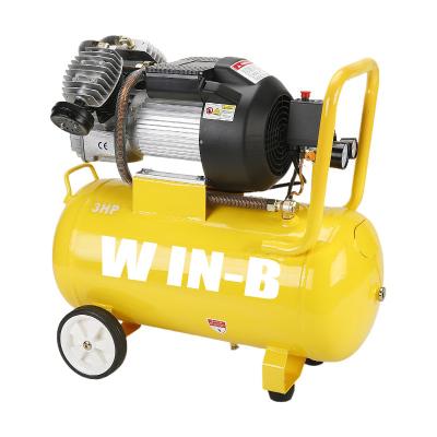 China Lubricated industrial high pressure 50L piston portable electric cheap direct driven air compressor for hotels and garment shops for sale