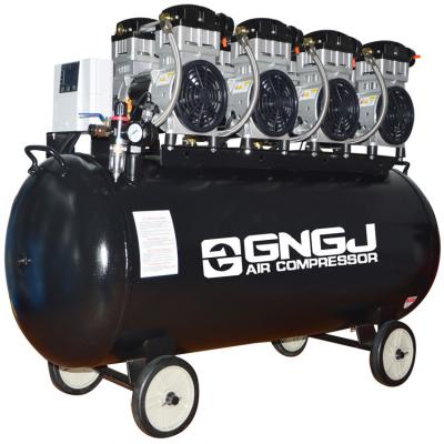 China Oil Free Air Compressor Factory Sale 4.4KW 6HP 200L Silent Oil Free Air Compressor For Construction Work for sale