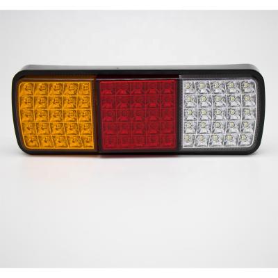 China Plastic IP 68 High Bright 75pcs LED In 5050 Truck LED Trailer Fog Tail Light Truck Stop Trailer Boart Lights for sale