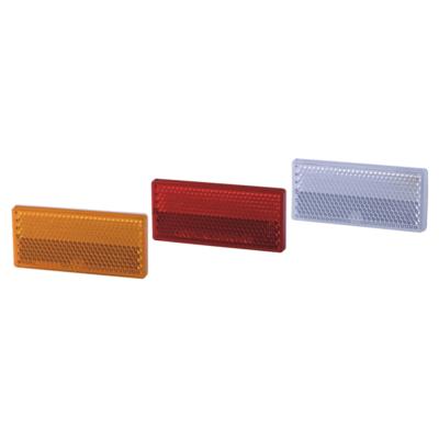 China Rectangular Trailer EMARK CQC Parts From Glue Reflex Safety Red Automotive Reflector for sale