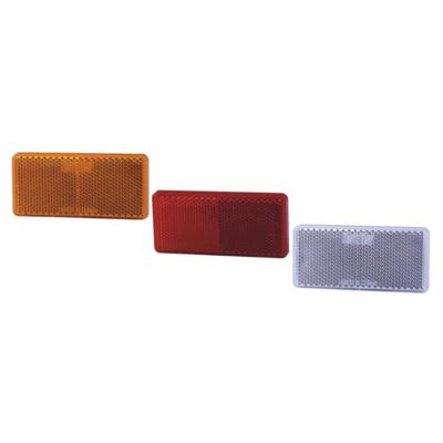 China Trailer Parts Most Popular Road Safety Red Yellow Rectangle Emark Reflex Reflectors For Truck Or Trailer for sale