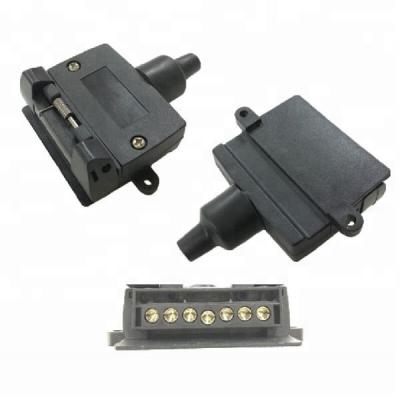 China Pin Truck Australia Style Professional Style Trailer Parts Product 7 Trailer Socket Flat Connector for sale