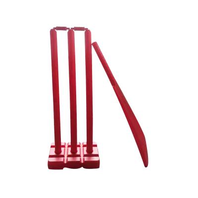 China Wholesale Custom Made Youth Women Red Color PE Material Handle Cricket Bats Cricket Kit Professional for sale