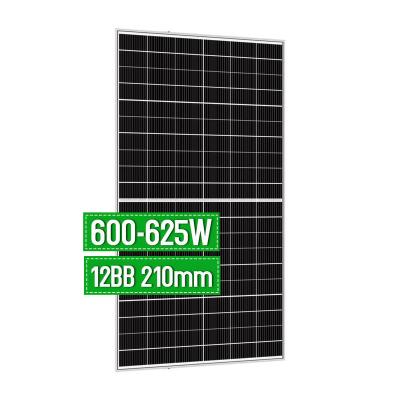 China Solar Panel 600W 610W 620W 630W 650W Solar System Panels Suppliers Half Mono Panel Solar Cells GSM 60M-600 for sale