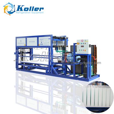 China Construction worksÂ   Fishing Seafood Chilling Automatic Ice Machine 2ton Direct Chilling Ice Block Making Maker Machine for sale