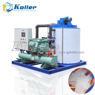 China food & Beverage Plant Koller 10 Ton Flake Ice Machine With Energy Saving KP100 for sale