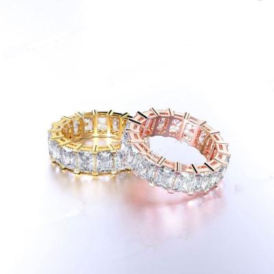 China Bands Rings or Engagement Rings CLASSIC Type and Zircon Keystone Fashion Brass Copper Ring for sale