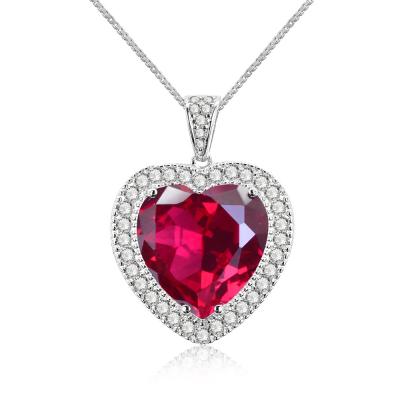 China CLASSIC Zircon CZ Jewelry Micro Bling Pave Diamond Heart Pendant For Women for sale