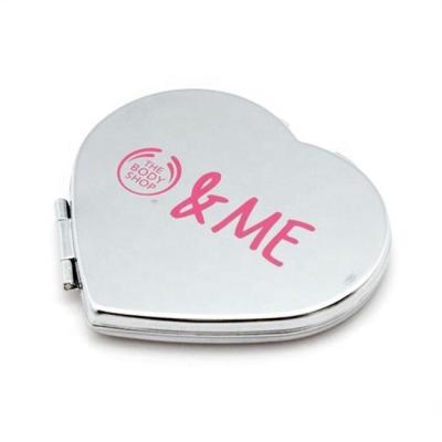 China DIY Metal Makeup Magnifying Empty Heart Shaped Mirror CD-MG086 for sale