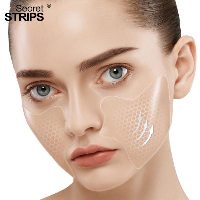 China Anti Wrinkle Face Use Lifting Firming V Shaping Facial Patch , V Shaped Slimming Face Mask for sale