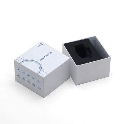 China Recyclable White Luxury Paper Boxes Consumer Electronics Packaging Two Pieces Smart Watches Paper Boxes for sale