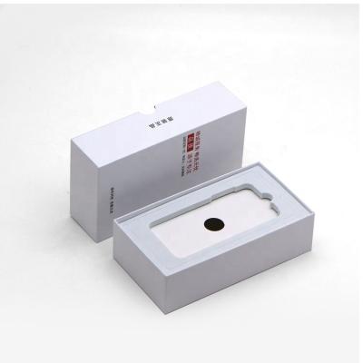 China Recyclable Luxury Customized Gift Boxes In White Top&Base Color Mobile Phone Boxes Paper Smart Paper Package Empty Cell Phone Box for sale