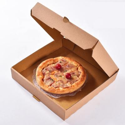 China Non Food Grade Disposable Take Out Paper Boxes Plain Corrugated Kraft Paper Pizza Boxes Brown Mailer Paper Boxes for sale