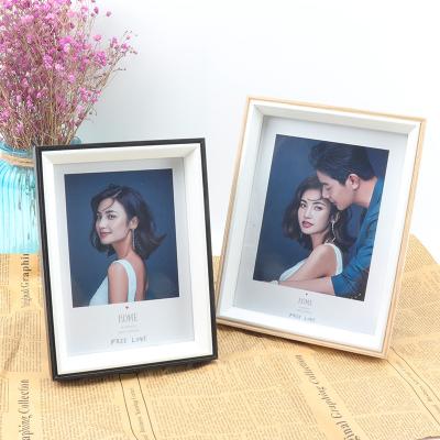 China Wholesale Home Decorative Photo Frame Dry Flower Leaves MDF Picture Wooden Photo Frames for sale