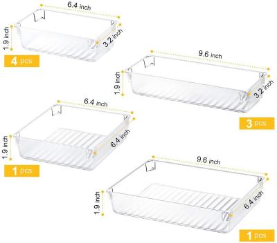 China Acrylic Desktop Organizer Stocked Trays Storage Tray for Makeup, Plastic Cosmetics Storage Drawer Jewelry for sale