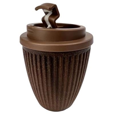 China Sustainable Coffee Grounds Cup Eco - Friendly Reusable Recycle Biodegradable Coffee Grounds Compost Cup for sale