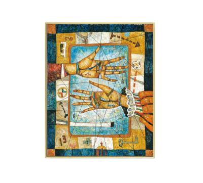 China Abstract HAKOYEE Cleopatra Oil Painting Artistic Reproductions on Canvas by Volodya Popov Masyagin Medium Size 1998 Painting for sale