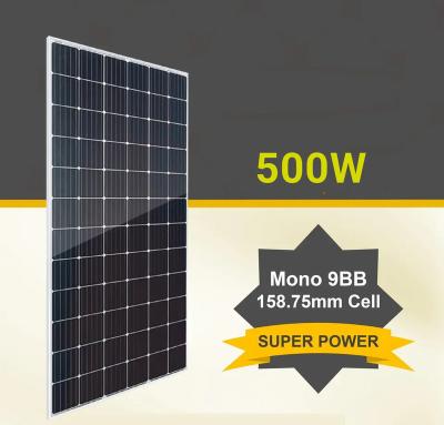 China Solar Home USA Warehouse Solar Panel 460W 550 Watt Bifacial Solar Panel Ready Us Stock Solar Panel Price 210*210mm for sale