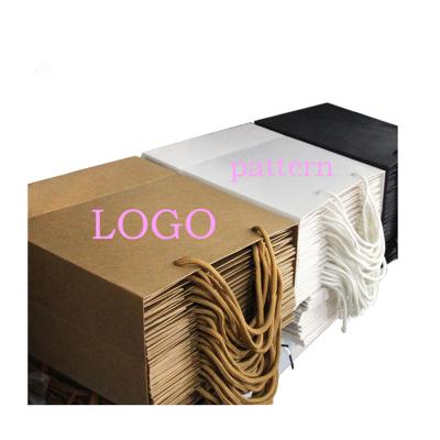 China Printed Recyclable Free Sample For Shopping Gift Packaging Customized Paper Bag With PP Handle, Custom Your Own Logo Paper Bags for sale