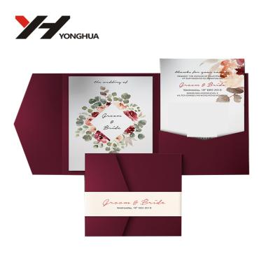 China New fashion design recyclable 2022 happy new years greeting card wholesale wedding card for sale