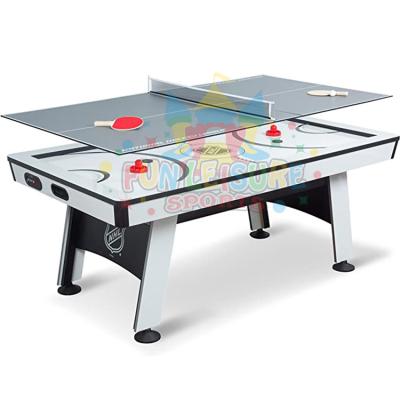 China Game of hot selling billiards game multi-game tables for family game room 2-in-1 air hockey table with ping pong for sale