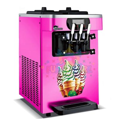 China Commercial Popular Bakery High Quality For Restaurants Snack Bar Three Flavors Soft Ice Cream Machine for sale