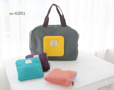 China Eco-Friendly Foldable Rope Handle Shopping Bag Transparent Handle Bags Foldable Oxford Shopping for sale