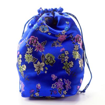 China Wholesale Recyclable High Quality Silk Bag Custom Logo Industrial Jewelry Gift Wrapping Drawstring Small Satin Bag Industrial Outer Handle for sale