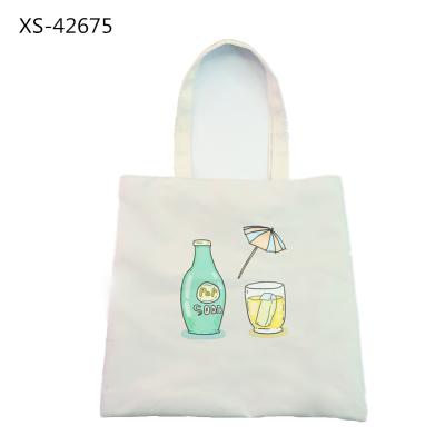 China Fasion sales on board New design lady's student use handbag silk screen handbags doubles for office men and women for sale