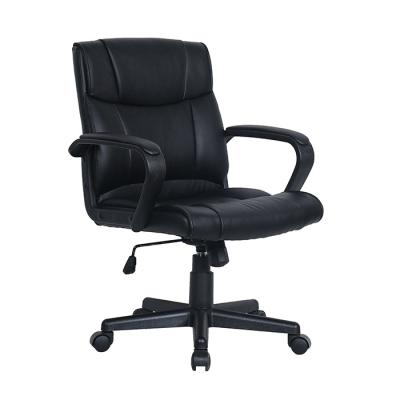 China Best (Height) Quality Adjustable White PU Leather Air Conditioned Office Chair for sale