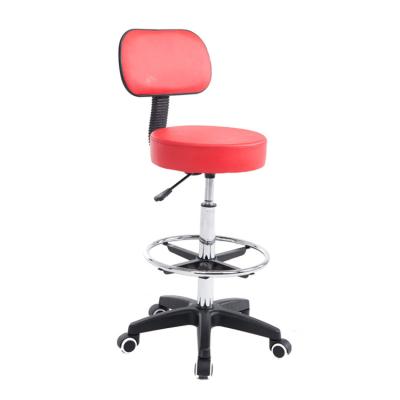 China Modern Hot Sale Fashion PU Bar Stools Hydraulic Leather Drafting Chair For Hotel Furniture for sale